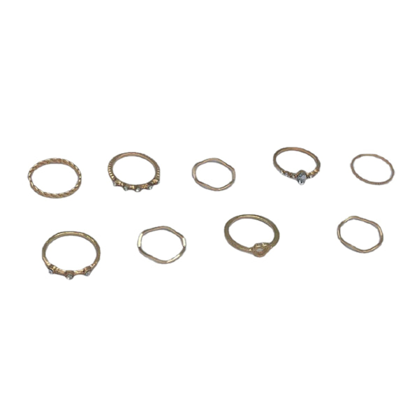Knuckle Rings Index Finger Rings Hollow Love Rose Gold Ring Sets för kvinnor och flickor