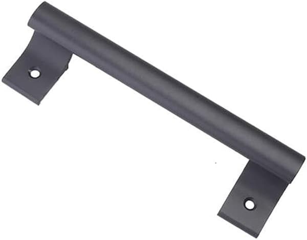 2 stk. Balkon Glas Skydedørsgreb Badeværelsesdørsgreb Moderne Metalgreb Dørgreb (Grå, 20*2.7*5cm)