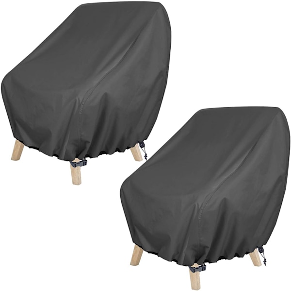 Trädgårdsstolsöverdrag 2 st, fåtöljöverdrag 28L x 30D x 32H tum, skyddande