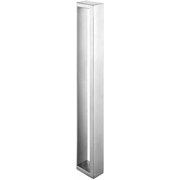 Håndklædestang til badeværelse uden boring, vægmonteret, lodret håndklædestang i rustfrit stål (sølv) 40 cm