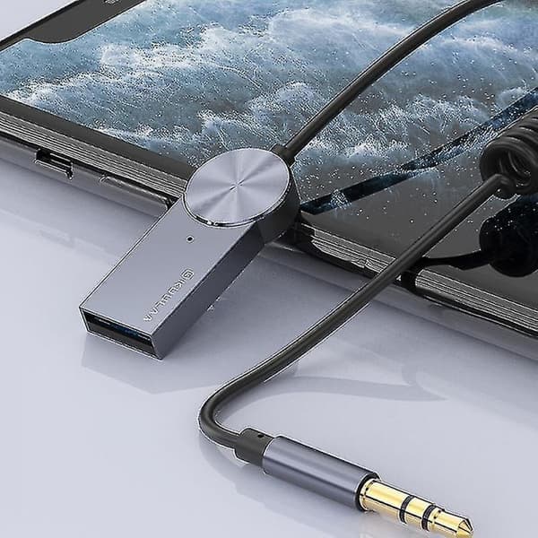 Aux Bluetooth Adapter Dongel Kabel För Bil 3.5mm Jack Aux Bluetooth 5.0 Re