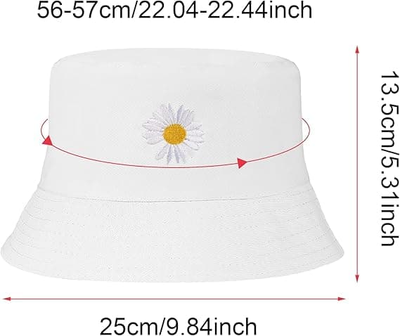 Fiskerhat til kvinder - Solhat - Bucket Hat - Bomulds Bob Hat - Sammenfoldelig