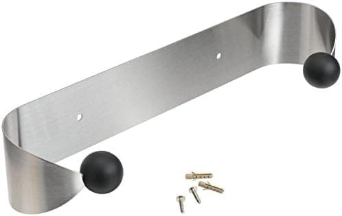 Papirhåndkleholder under skap, sølv og svart
