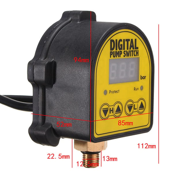 220V Automatisk Regulator til Hjemmepumpe Trykstyring Tryk Drive Elektrisk Digital Han