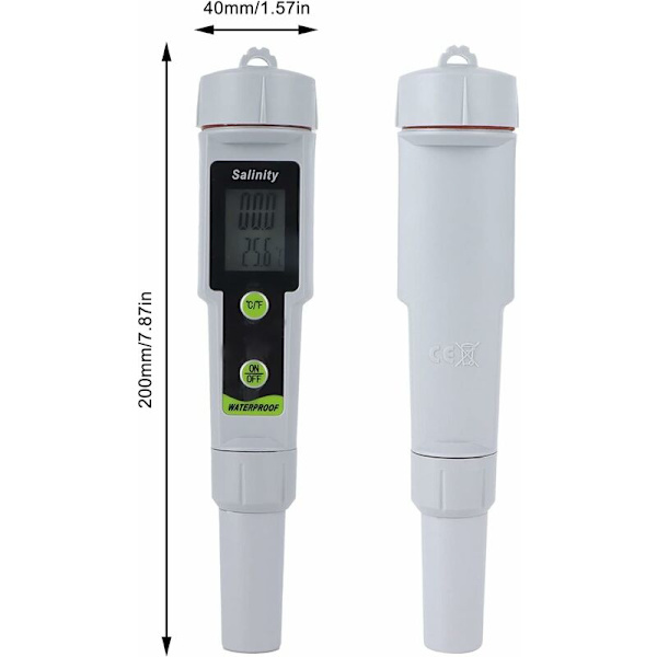 Salinitet Tester, 2-i-1 PH Meter Digital TDS Vandkvalitetstester