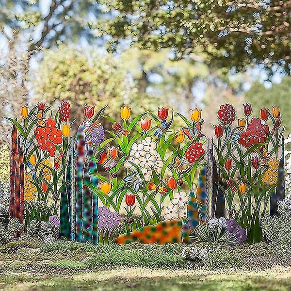 Havehegn Kant Blomsterhegn Dekoration Rustfrit Jernbarriere