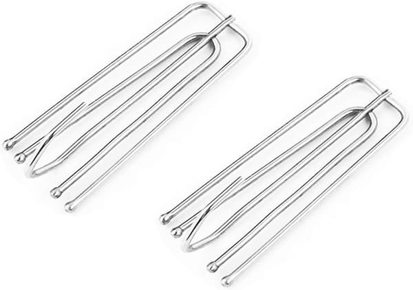 30 stk. rustfrie gardinkroge - kraftige metalclips til gardiner