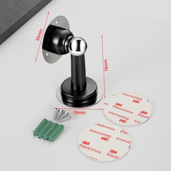 1 stk. justerbar højde magnetisk dørstopper, heavy-duty magnetisk dørstopper