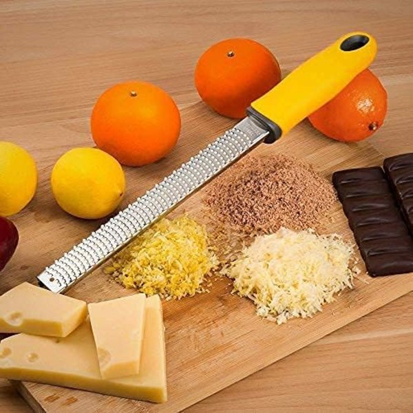 Køkkenrive Ostrive Manuel Fødder Rustfrit Stål Zest Rivjern