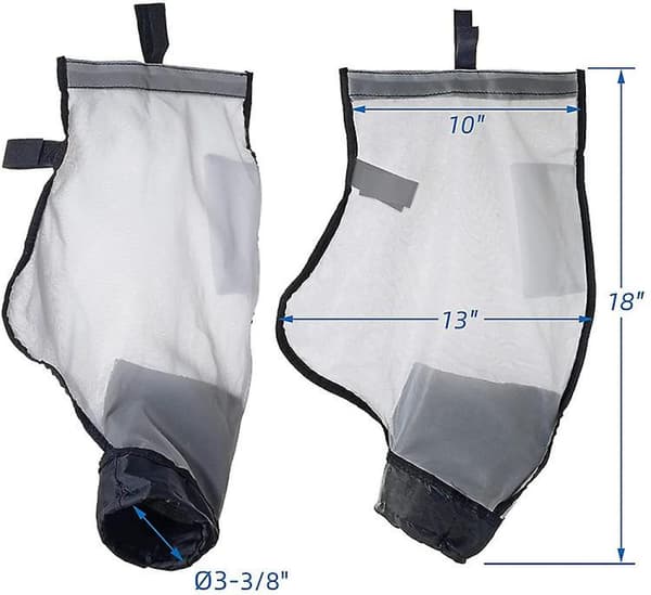 Nylon Mesh Bag Kompatibel Polaris 360 380 Pool Cleaner, Multifunktionel Filte