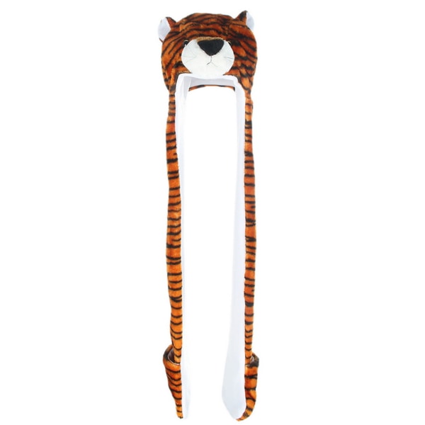 Tiger Cute Plys Animal Winter Ski Hat Beanie Aviator Style Winte