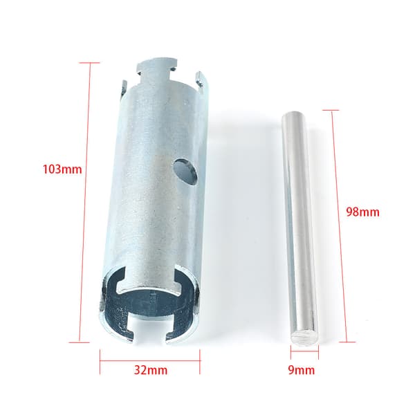 Ergonomisk dobbeltendet VVS-nøgle til badeværelses- og køkkeninstallation Komfortabelt dobbeltendet greb