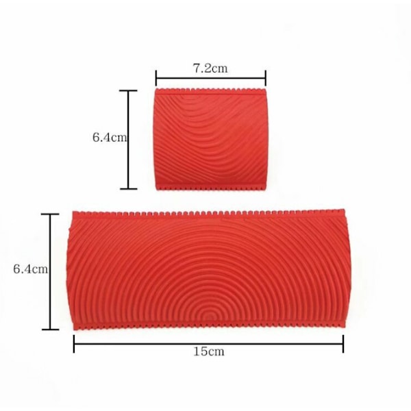 Imitation Trä Ådring Verktyg Målning Effekt DIY Väggdekoration Verktyg 3 Tum 6 Tum, Silikon Roller Borste Ådring Hem Verktyg Trä Ådringsborste