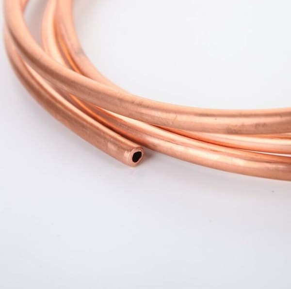 2M Blød Kobbertråd Kobberrør til Kølerørsføring OD 4mm x ID 3mm