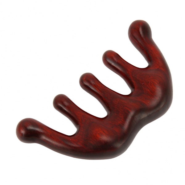 Hodebunnsmassasje Kam Bærbar Antistatisk Hode Skraping Multifunksjonell Padauk Design