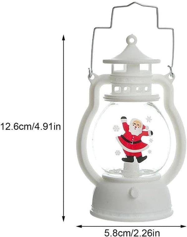 LED Julepynt Lanterne Lys Julemand Glædelig Jul