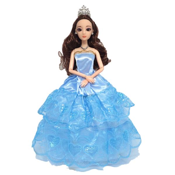 8 delar full kjol docka flicka prinsessa kostym byte ro