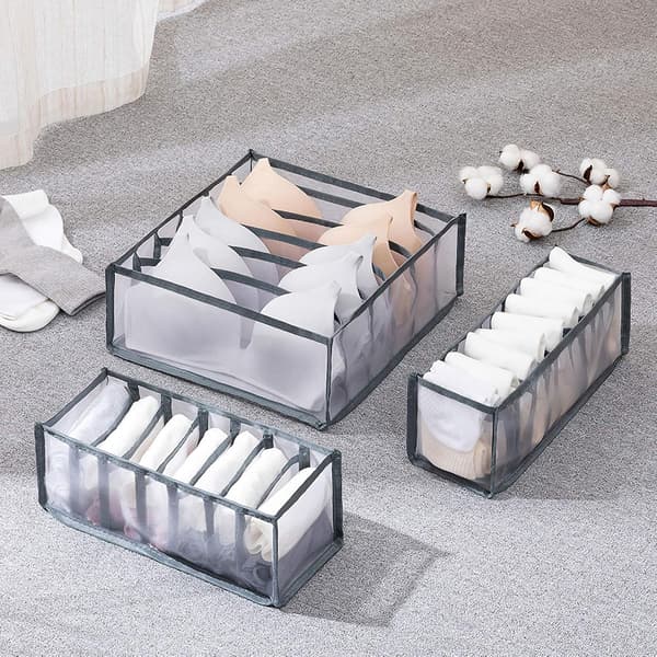 Underwear Storage Box Foldable Closet Space Saving Drawer Organiz