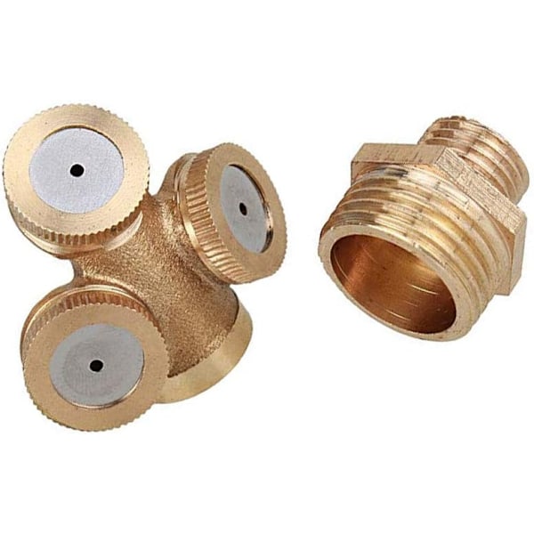 4 punkter DN15-For Lawn Atomizing Nozzle Justerbart Hull Messing Munnstykke