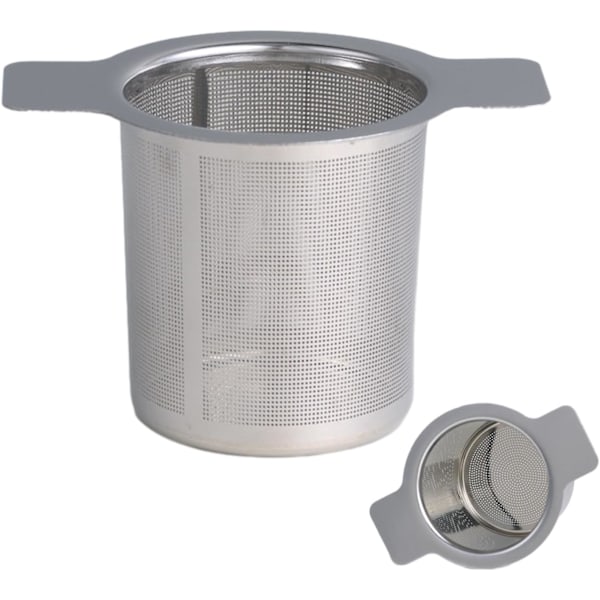 Te Filter Finhullet Te Filter Rustfrit Stål Te Si Te Infuser 304 Rustfrit Stål Te Si Med To Flapper Og Universallåg Til