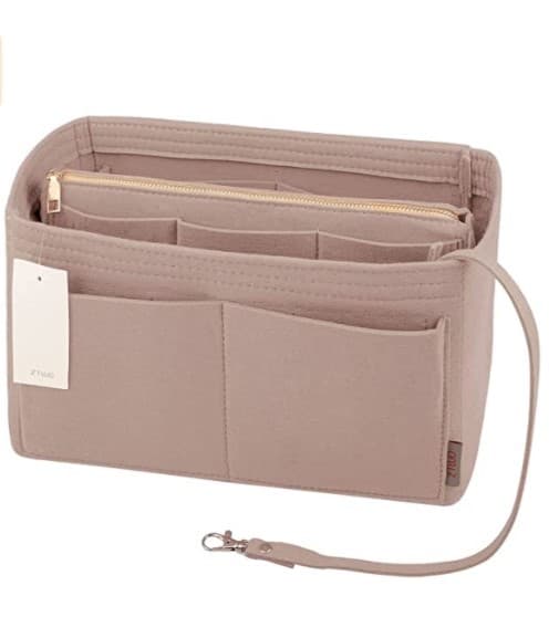 Plånboksorganisatör insticksfilt väska handväska shaper khaki
