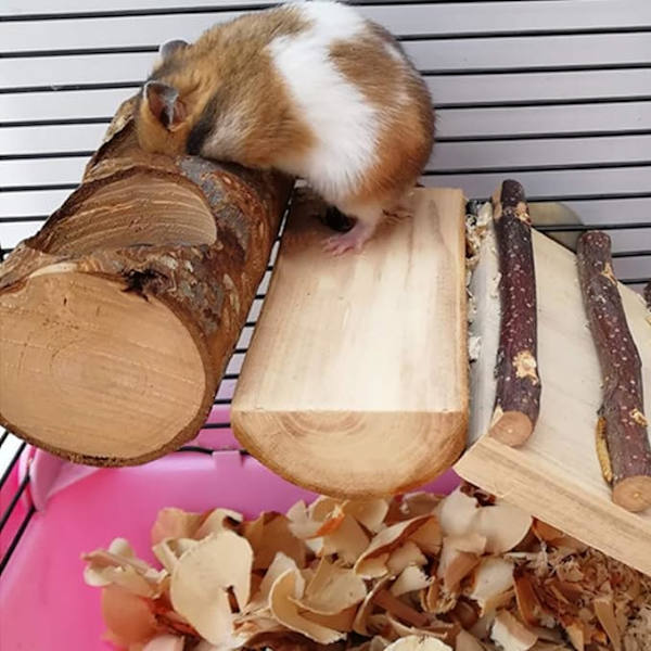4 kappaletta luonnonpuusta valmistettuja lintujen orsia, papukaijaseisontatankoja, haarukkatelineitä, leluja, lemmikkilintujen häkkiin puinen riippuva orsi, alusta, keinu, lelu 13-20 cm puunväri