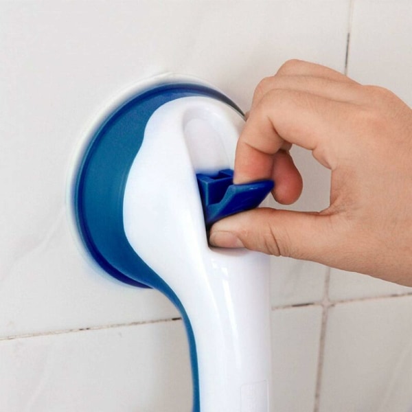 Dusjhåndtak sugekopp, plast badekarhåndtak (ingen boring kreves)