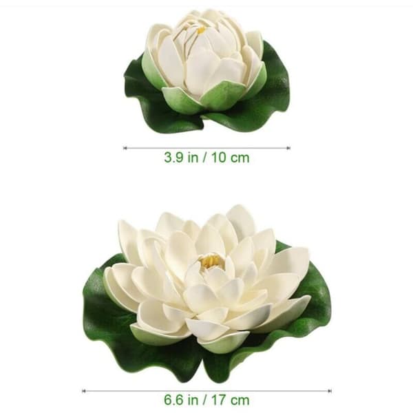 Kunstige lotusblomster for dam 10cm,17cm 2 stk