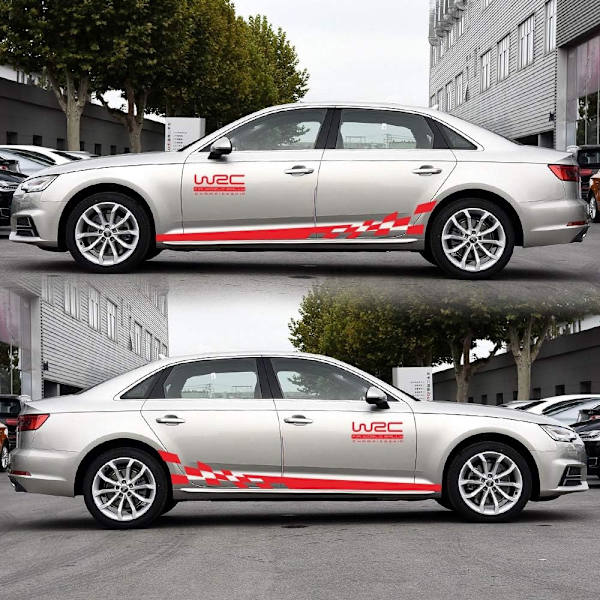 Universal Sports Racing Stripe Grafik Stickers og Decals til Tr