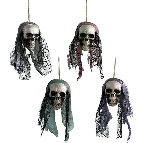 4 kpl Halloween riipus kauhea kallo koriste riipus Ha