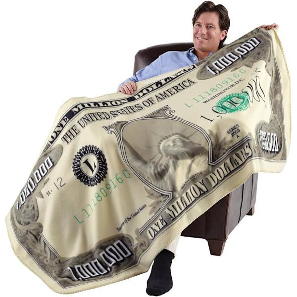 Million dollar 100 dollar teppe flanell teppe sofa teppe bl