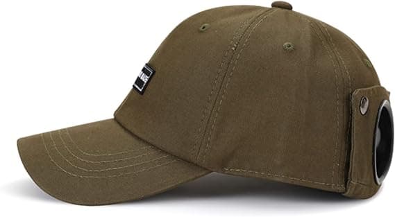 Retro Aviator lue Briller Toppet Cap Solbriller Baseball Cap Hip