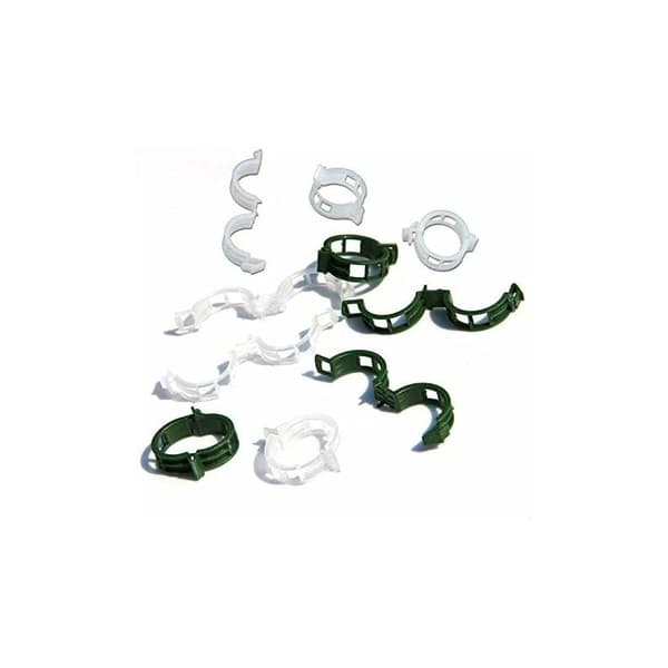 200-pack växtstöd clips, mini plast vinrankor för tomater, rosor,