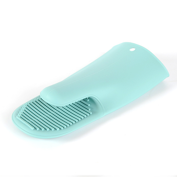 Nordiske tykke mikrobølgeovnshansker, sklisikre, anti-skold, varmeisolerende hansker, silikagel hansker til baking 15,5 * 28 cm