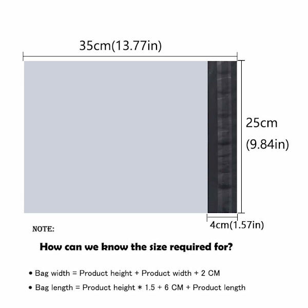 Plastpåsar för frakt, 100 st A4-fraktpåsar, 25 cm x 35 cm/10 tum x 14 tum, förpackning, kläder, förpackning, plastpåsar av polystyren
