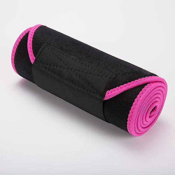 Sweat Waist Trimmer Premium Midjetränare Bastubälte För Män Kvinnor Röd