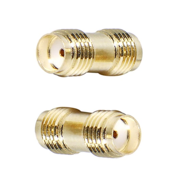 SMA Hon till SMA Hon RF Koaxial Adapter Guldpläterad Adapter för Wi-Fi Antennförstärkare Radiosignalförlängningskabel (10-pack)