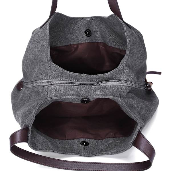 Kvinder Lærred Håndtasker Totes Vintage Crossbody Tasker