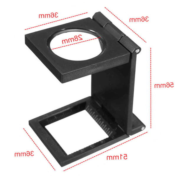 Fickförstoringsglas - Mini-läslupp - 10x förstoring - F