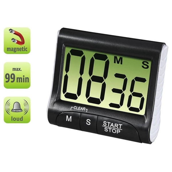 Display Kök Timer Magnetisk Baksida Höglarm På Ett Rep Matlagning
