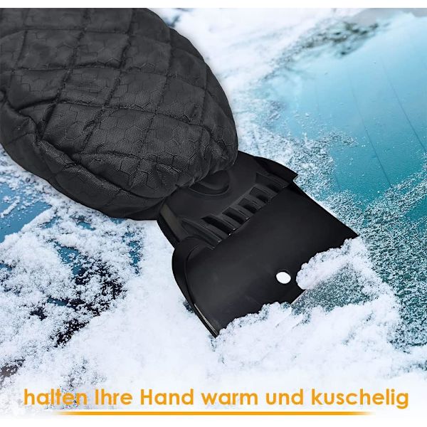Isskraber med handsker, bilsneskovl, vinter isskraber med