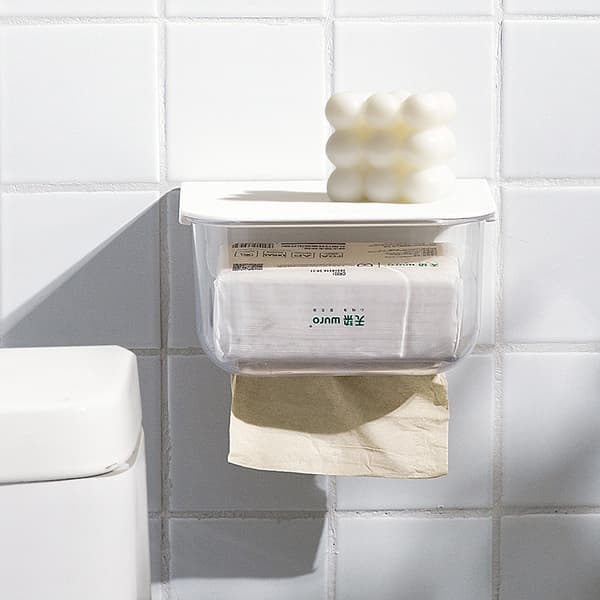Toiletrulleholder, hotel og hjem, dobbeltsidet til vægmontering
