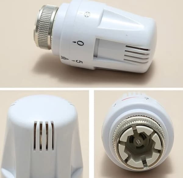 Sett med 4 termostathoder, M 30 x 1.5 Radiatorventil Erstatningshode, Termostatisk Radiatorventil