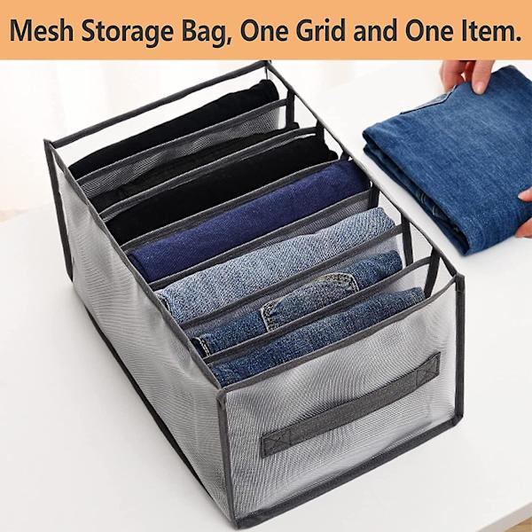 Tøjskuffe Organizer, Garderobe Tøj Organizer Foldbar Mesh