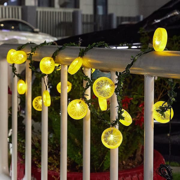 Sitrondekorasjonslys, 3M 20 LED, eventyrlys USB