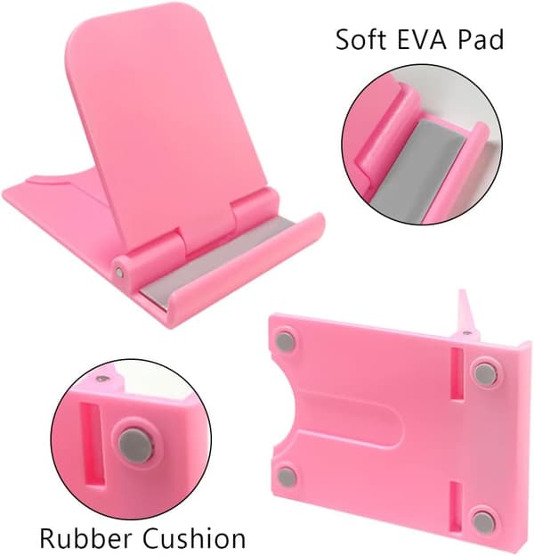 Pakke Universal Foldbar Mobiltelefonholder Stand til Tablets, Læsere, Mini iPad, Smartphone