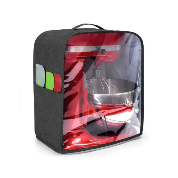 Vertikal dammskydd för mixer med transparent frontpanel
