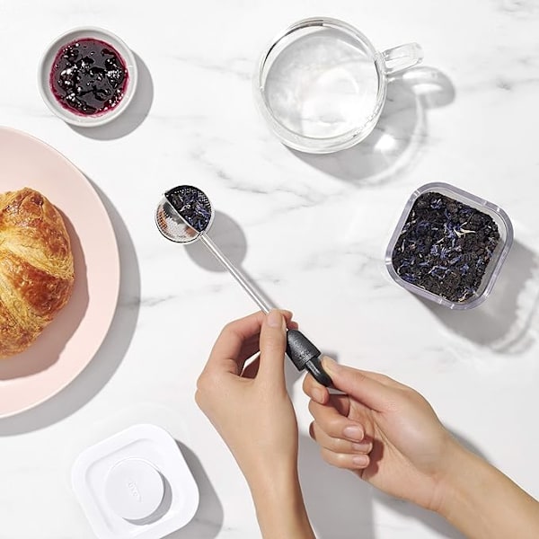 Original teinfuser, roterende rustfritt stål ball, ergonomisk håndtak