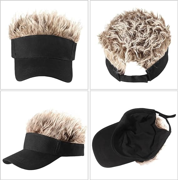 Justerbar solhatt med spikigt modehår