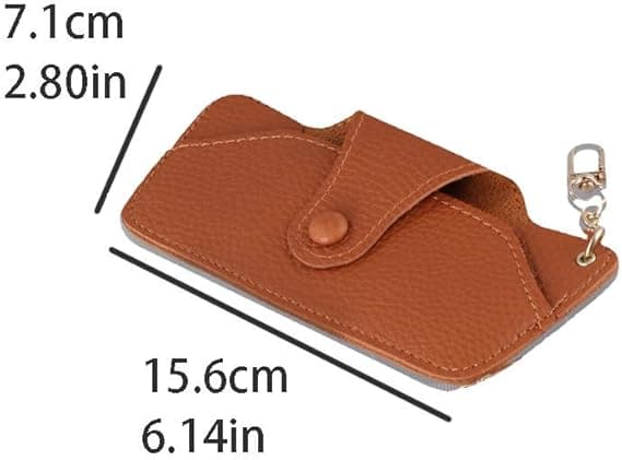 2-pack mjukt läder solglasögonfodral, bärbar glasögonväska, läderglasögonfodral